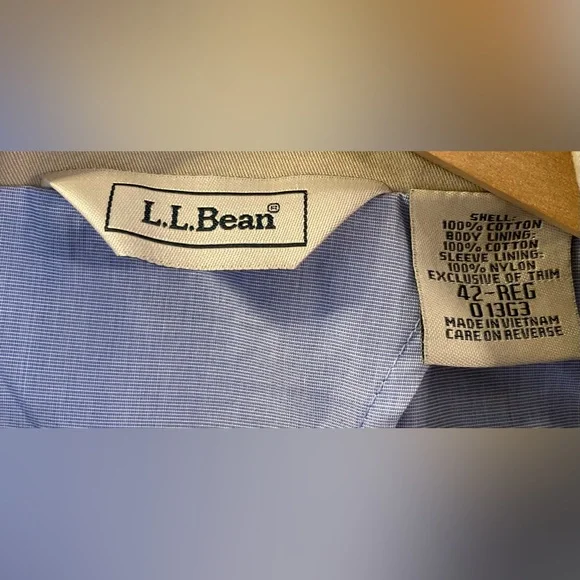 LL Bean Men’s Cotton Twill Blazer - Picture 2 of 8